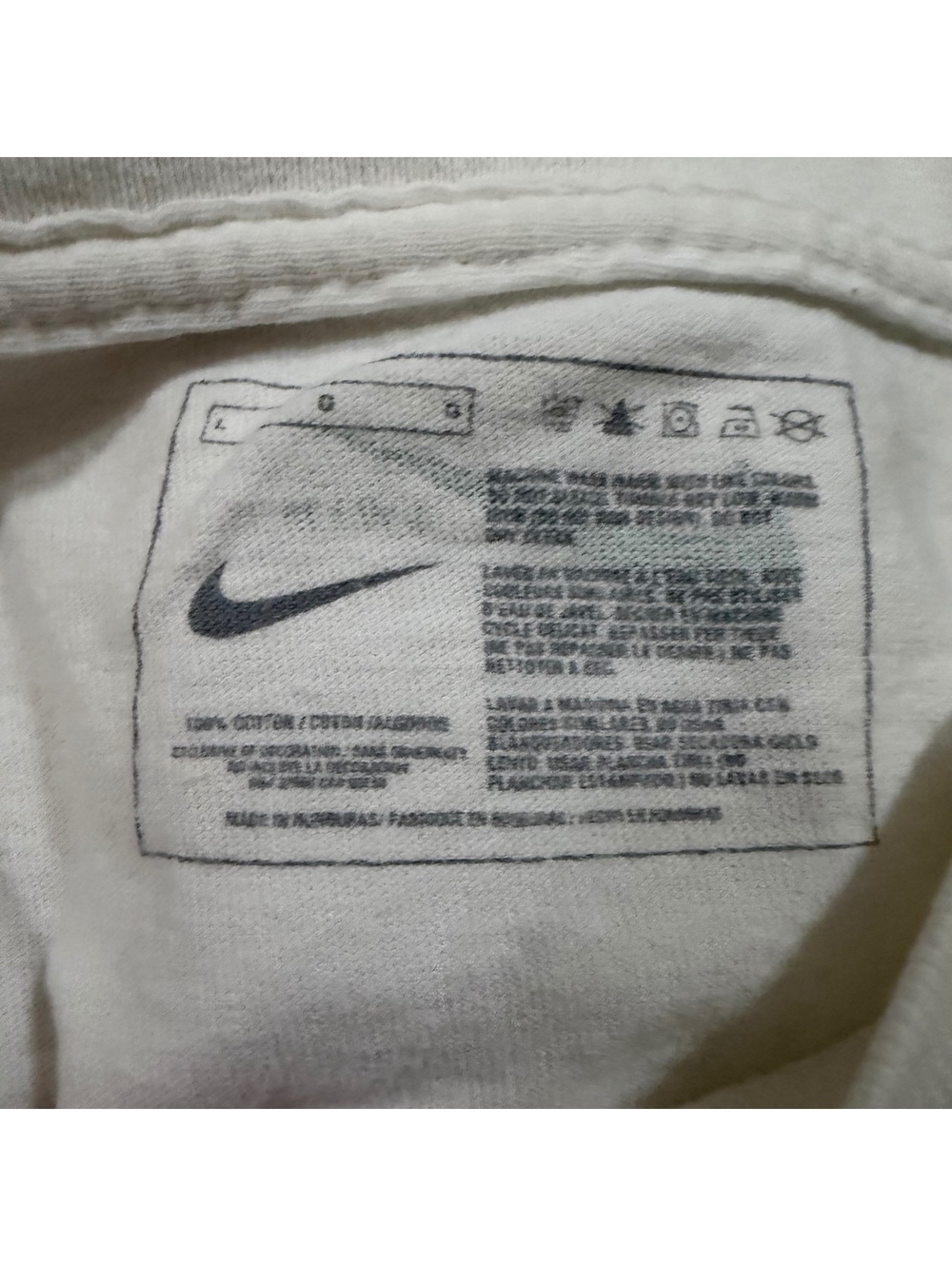 Vtg Y2K Nike Swim Tech Cyber Blueprint Graphic Tee White L - Picture 4 of 7